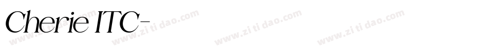 Cherie ITC字体转换